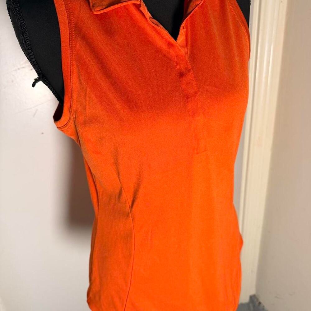 Nike golf orange polo shirt